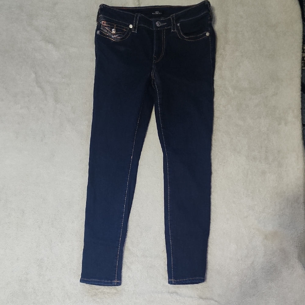 True Religion Women's Dark Blue Jeans